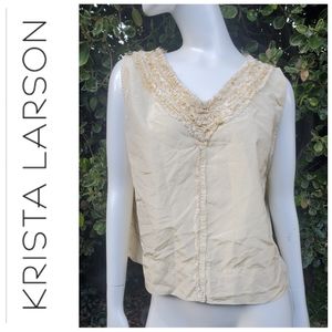 KRISTA LARSON silk top